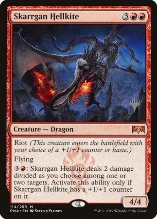Skarrgan Hellkite [Ravnica Allegiance Promos] | Mega City Incorporated