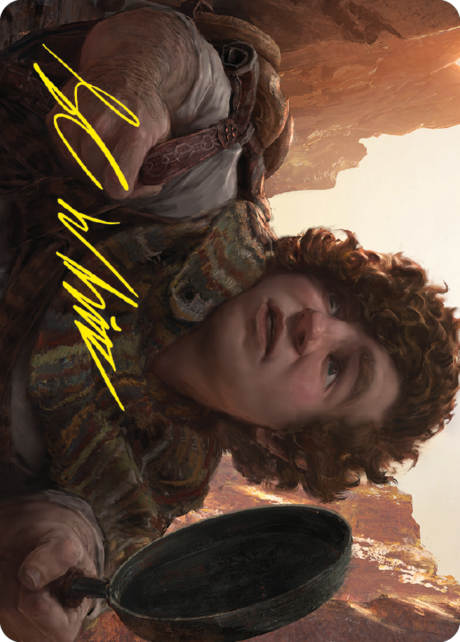 Sam, Loyal Attendant Art Card (Gold-Stamped Signature) [The Lord of the Rings: Tales of Middle-earth Art Series] | Mega City Incorporated