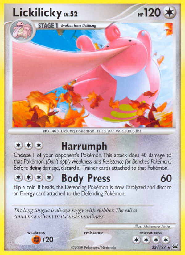 Lickilicky (33/127) [Platinum: Base Set] | Mega City Incorporated