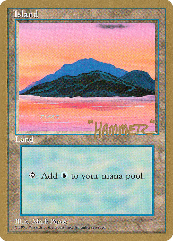 Island (shr369) (Shawn "Hammer" Regnier) [Pro Tour Collector Set] | Mega City Incorporated