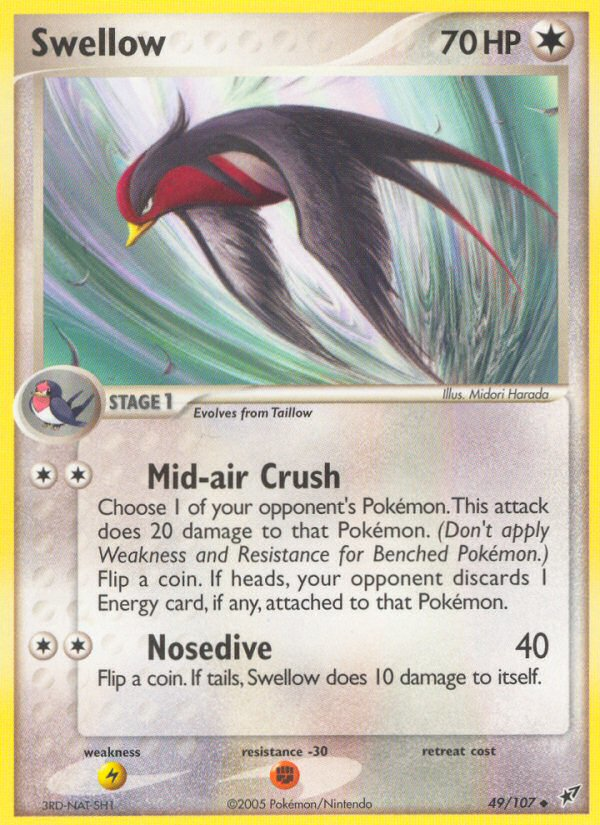 Swellow (49/107) [EX: Deoxys] | Mega City Incorporated