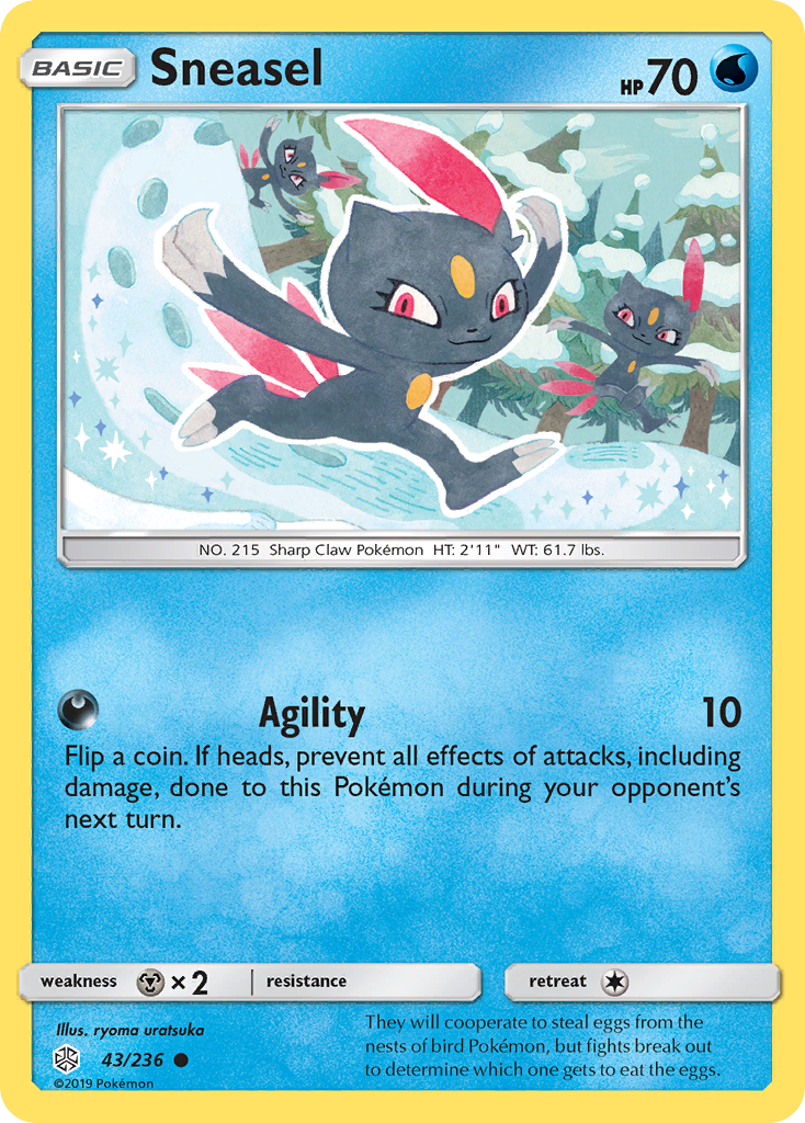 Sneasel (43/236) [Sun & Moon: Cosmic Eclipse] | Mega City Incorporated