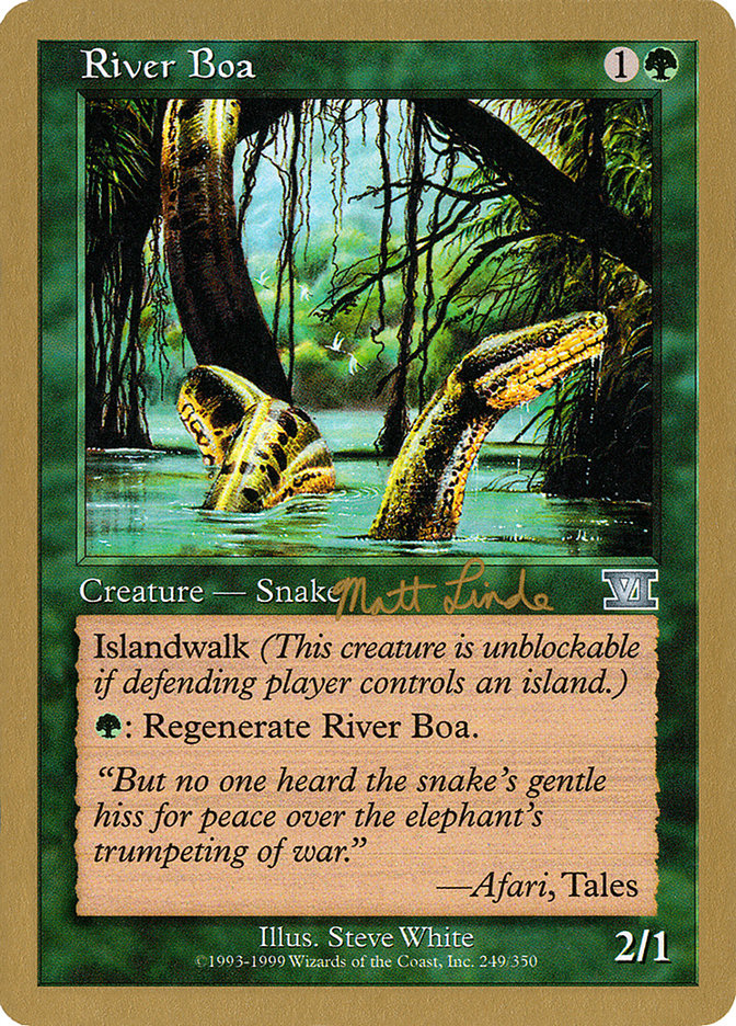 River Boa (Matt Linde) [World Championship Decks 1999] | Mega City Incorporated