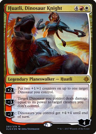 Huatli, Dinosaur Knight [Ixalan] | Mega City Incorporated