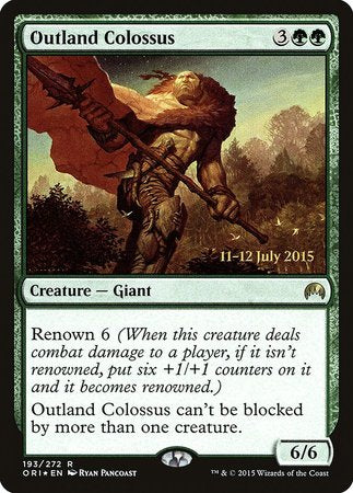 Outland Colossus [Magic Origins Promos] | Mega City Incorporated