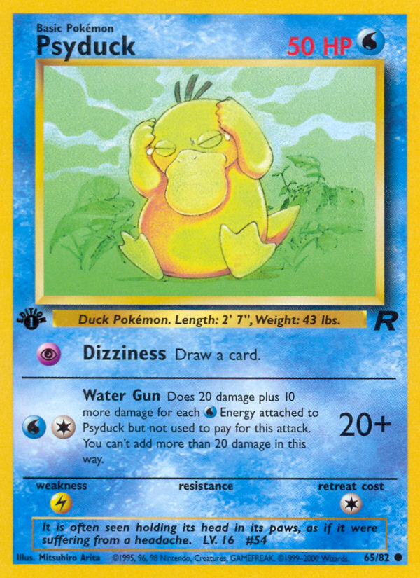 Psyduck (65/82) [Team Rocket 1st Edition] | Mega City Incorporated