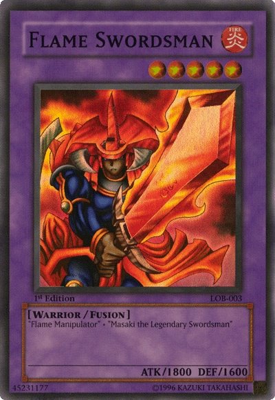 Flame Swordsman [LOB-003] Super Rare | Mega City Incorporated