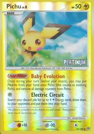 Pichu (45/100) [Burger King Promos: 2009 Collection] | Mega City Incorporated