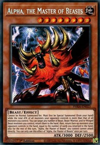 Alpha, the Master of Beasts [PHRA-EN023] Secret Rare | Mega City Incorporated