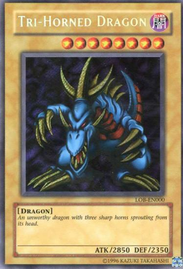 Tri-Horned Dragon [LOB-EN000] Secret Rare | Mega City Incorporated