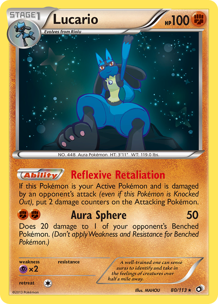 Lucario (80/113) [Black & White: Legendary Treasures] | Mega City Incorporated