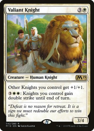 Valiant Knight [Core Set 2019] | Mega City Incorporated