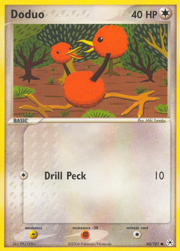 Doduo (60/101) [EX: Hidden Legends] | Mega City Incorporated