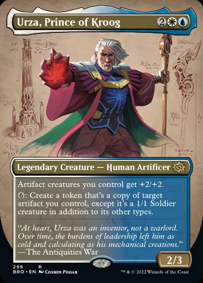 Urza, Prince of Kroog (Borderless Alternate Art) [The Brothers' War] | Mega City Incorporated