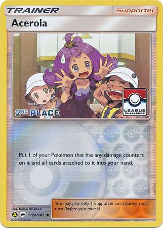 Acerola (112a/147) (League Promo 2nd Place) [Sun & Moon: Burning Shadows] | Mega City Incorporated