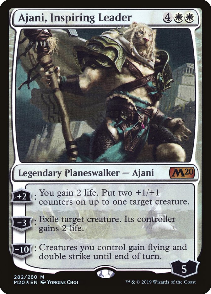 Ajani, Inspiring Leader [Core Set 2020] | Mega City Incorporated