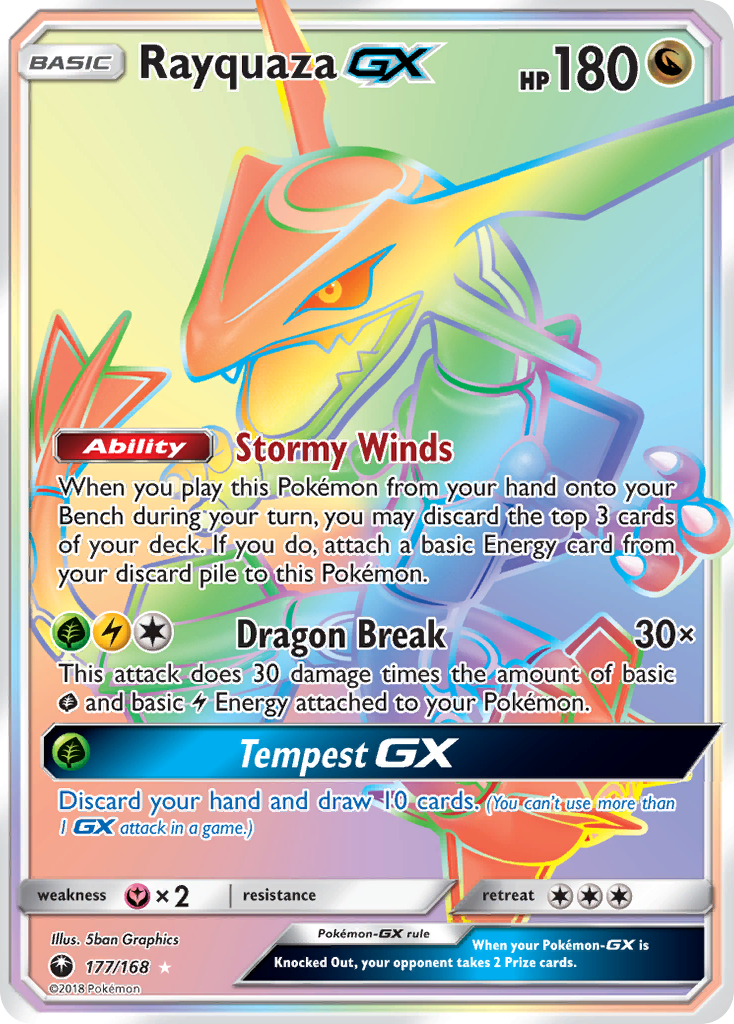 Rayquaza GX (177/168) [Sun & Moon: Celestial Storm] | Mega City Incorporated