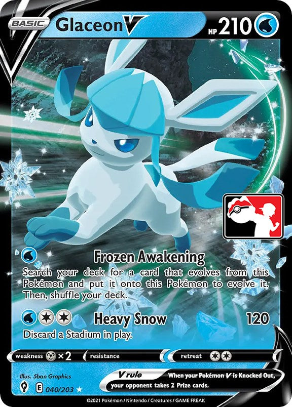 Glaceon V (040/203) [Prize Pack Series One] | Mega City Incorporated