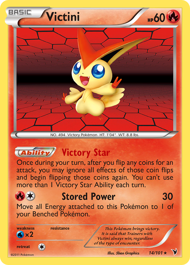 Victini (14/101) [Black & White: Noble Victories] | Mega City Incorporated