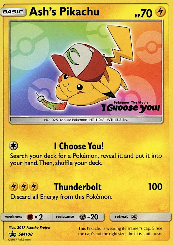 Ash's Pikachu (SM108) [Sun & Moon: Black Star Promos] | Mega City Incorporated