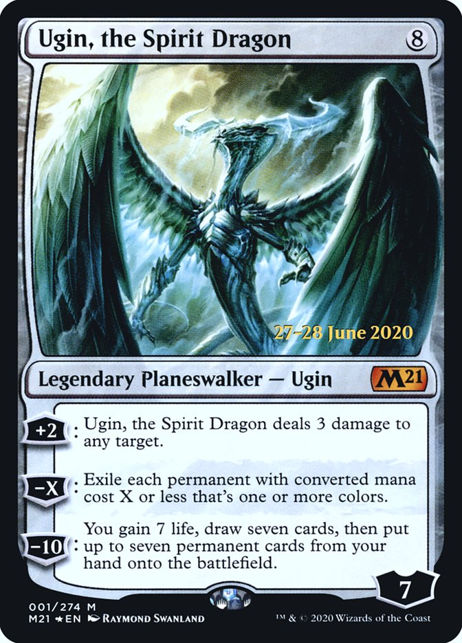 Ugin, the Spirit Dragon  [Core Set 2021 Prerelease Promos] | Mega City Incorporated