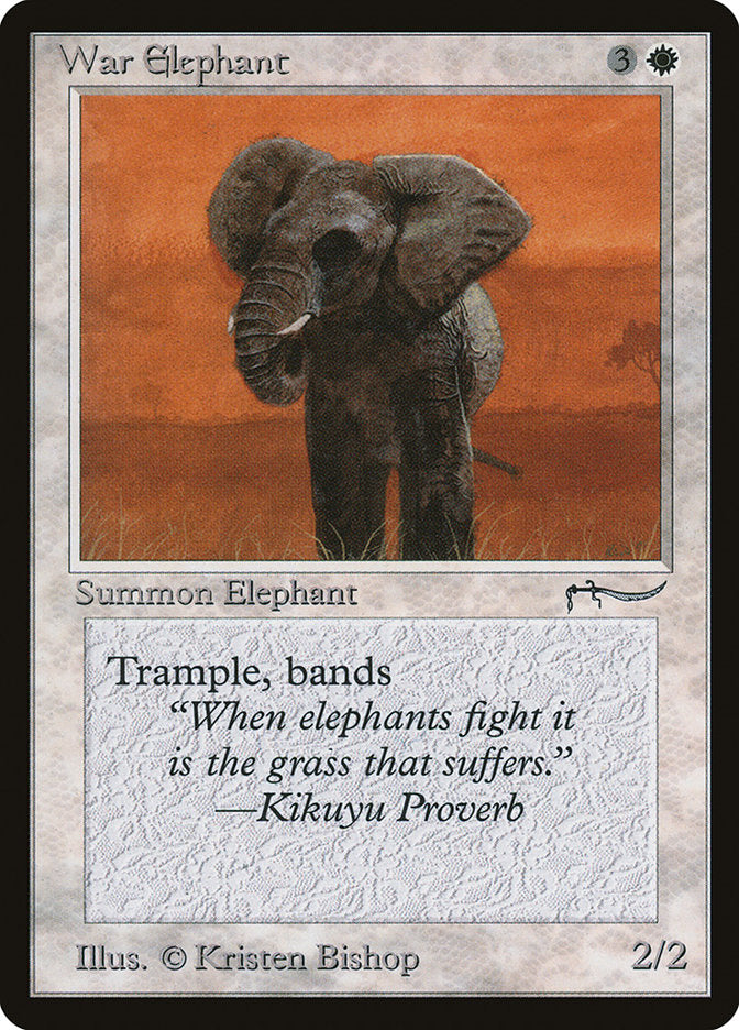 War Elephant (Dark Mana Cost) [Arabian Nights] | Mega City Incorporated