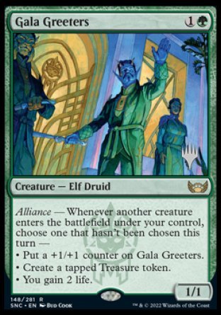 Gala Greeters (Promo Pack) [Streets of New Capenna Promos] | Mega City Incorporated