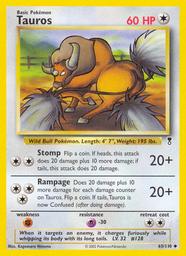 Tauros (65/110) [Legendary Collection] | Mega City Incorporated