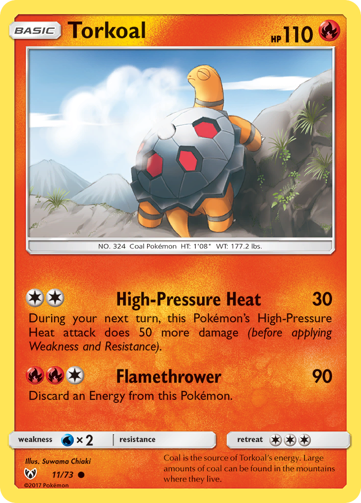 Torkoal (11/73) [Sun & Moon: Shining Legends] | Mega City Incorporated