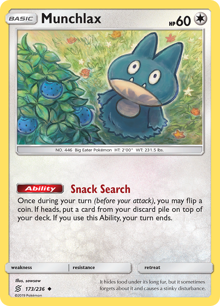 Munchlax (173/236) [Sun & Moon: Unified Minds] | Mega City Incorporated