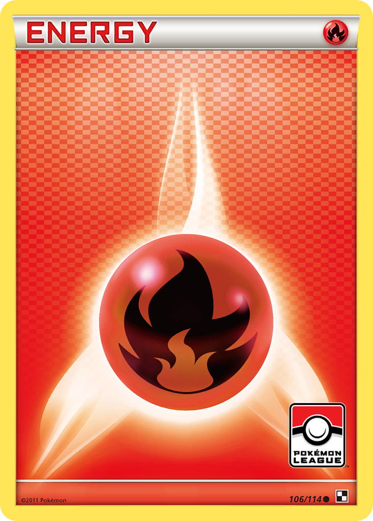 Fire Energy (106/114) [Black & White: Base Set] | Mega City Incorporated