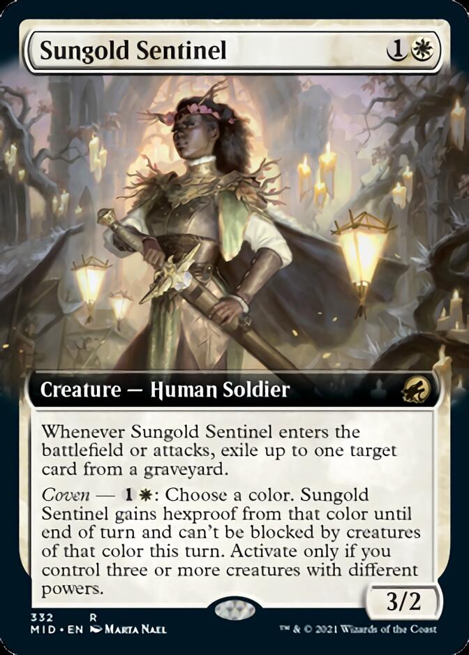 Sungold Sentinel (Extended) [Innistrad: Midnight Hunt] | Mega City Incorporated