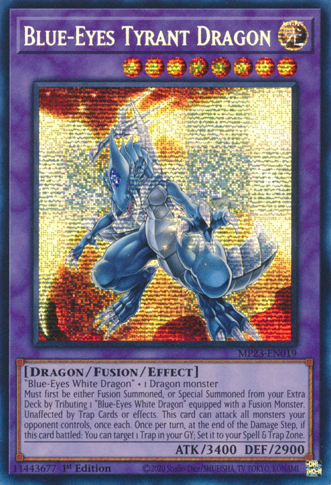 Blue-Eyes Tyrant Dragon [MP23-EN019] Prismatic Secret Rare | Mega City Incorporated