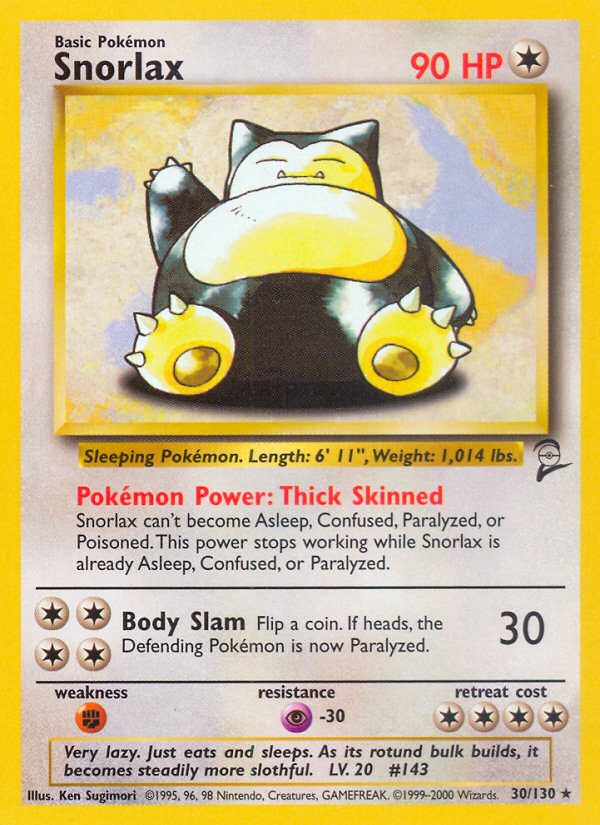 Snorlax (30/130) [Base Set 2] | Mega City Incorporated