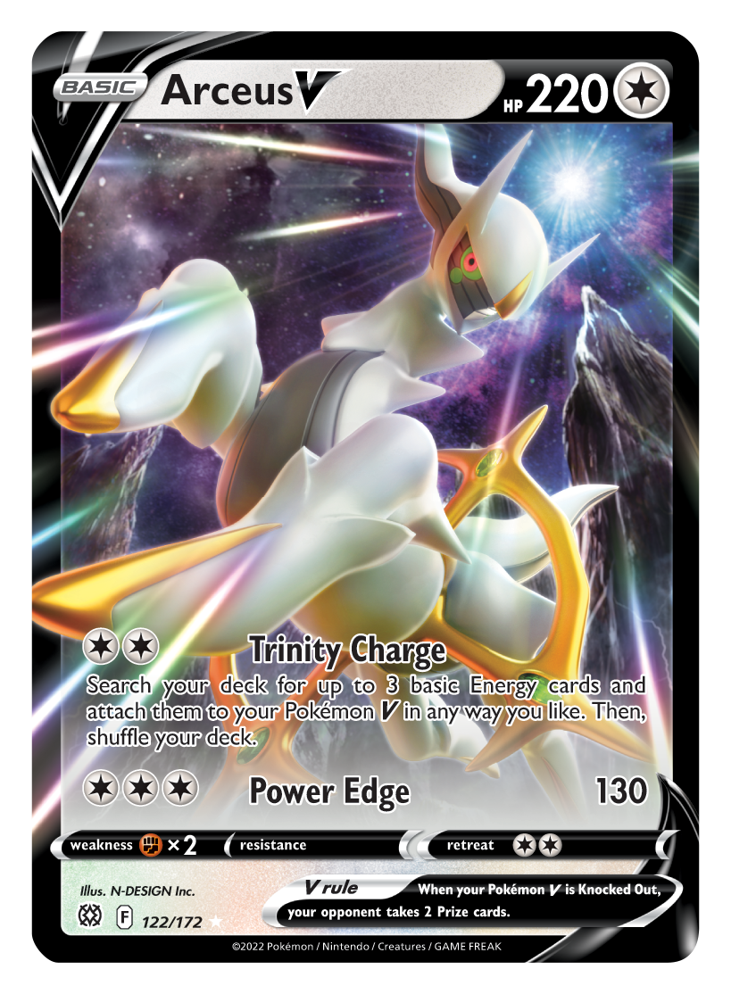 Arceus V (122/172) [Sword & Shield: Brilliant Stars] | Mega City Incorporated