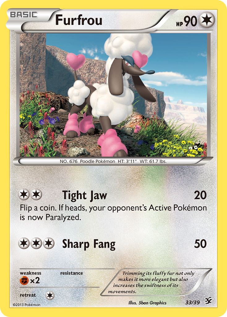 Furfrou (33/39) [XY: Kalos Starter Set] | Mega City Incorporated