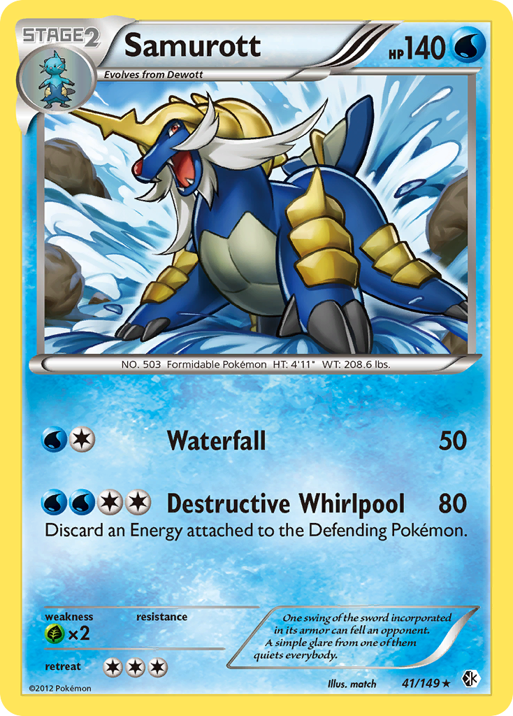 Samurott (41/149) [Black & White: Boundaries Crossed] | Mega City Incorporated