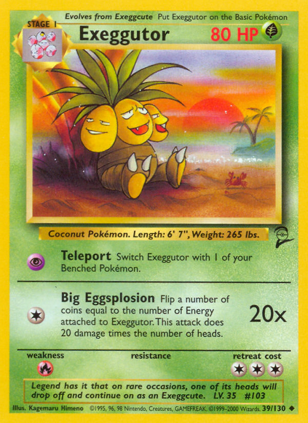 Exeggutor (39/130) [Base Set 2] | Mega City Incorporated