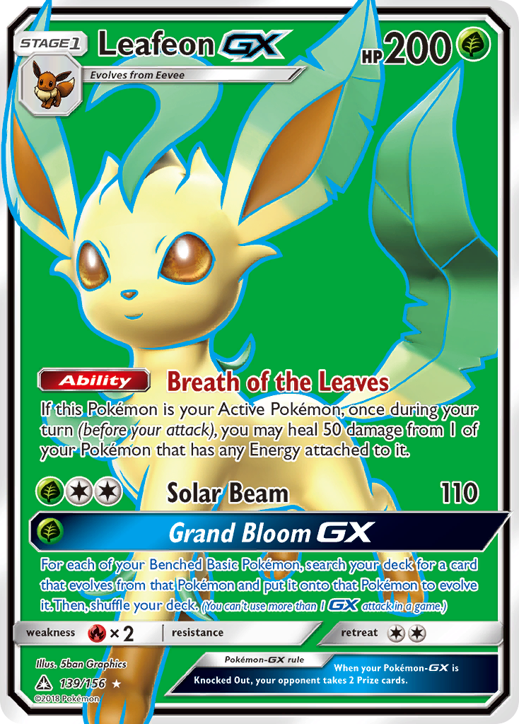 Leafeon GX (139/156) [Sun & Moon: Ultra Prism] | Mega City Incorporated