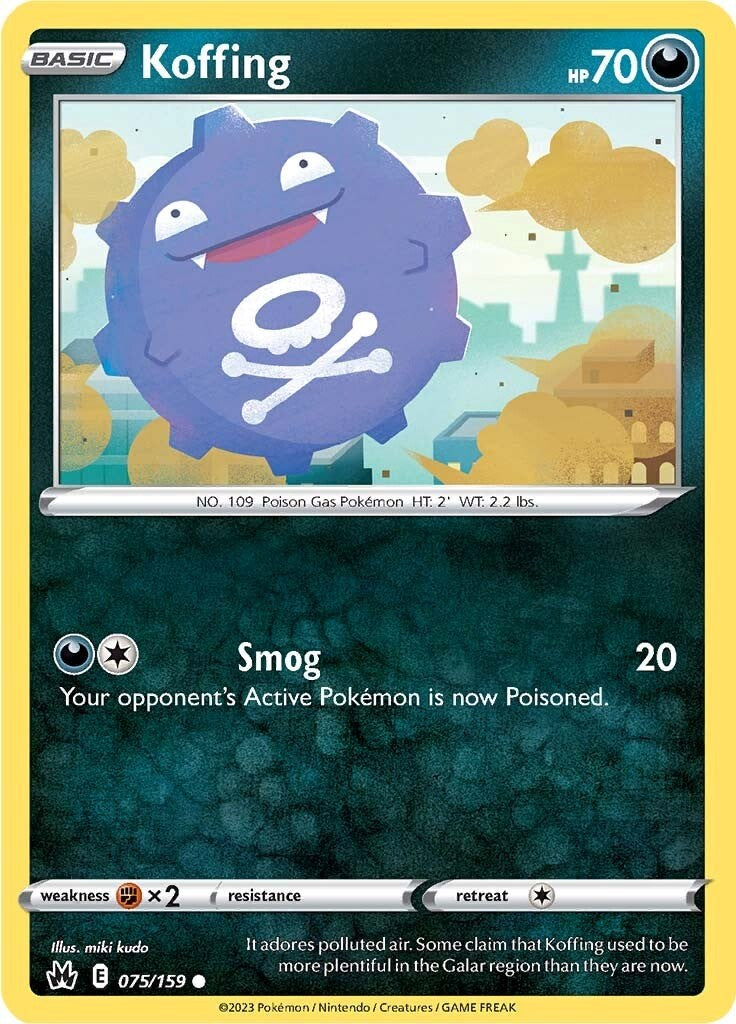 Koffing (075/159) [Sword & Shield: Crown Zenith] | Mega City Incorporated