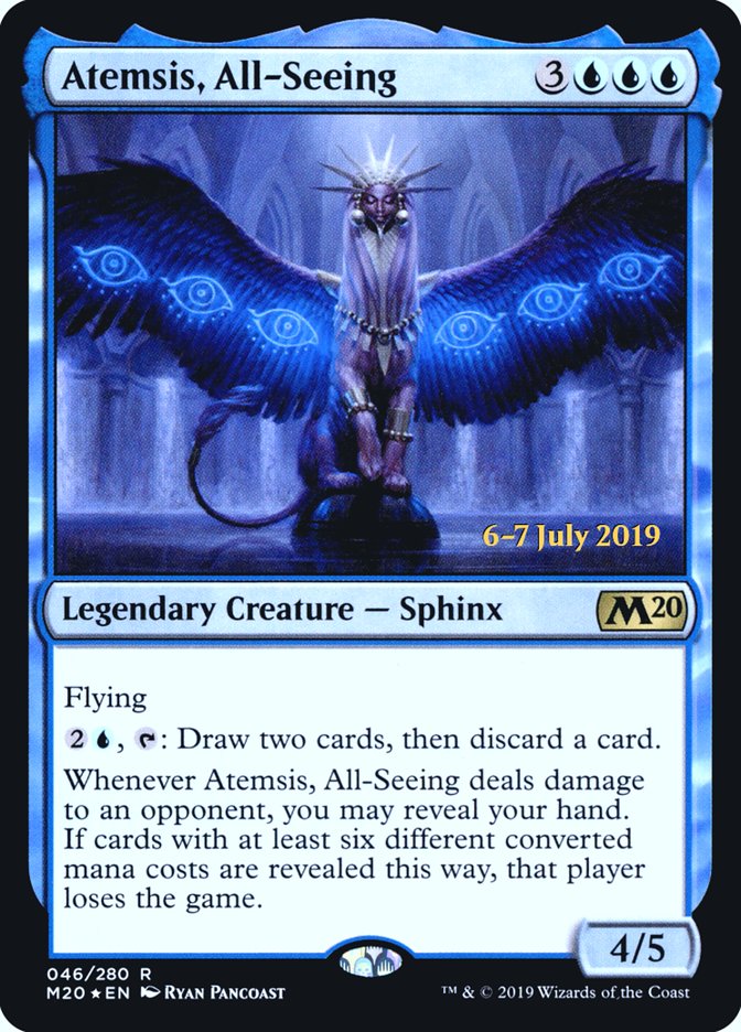 Atemsis, All-Seeing  [Core Set 2020 Prerelease Promos] | Mega City Incorporated