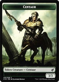 Centaur // Egg Double-sided Token [Commander 2019 Tokens] | Mega City Incorporated