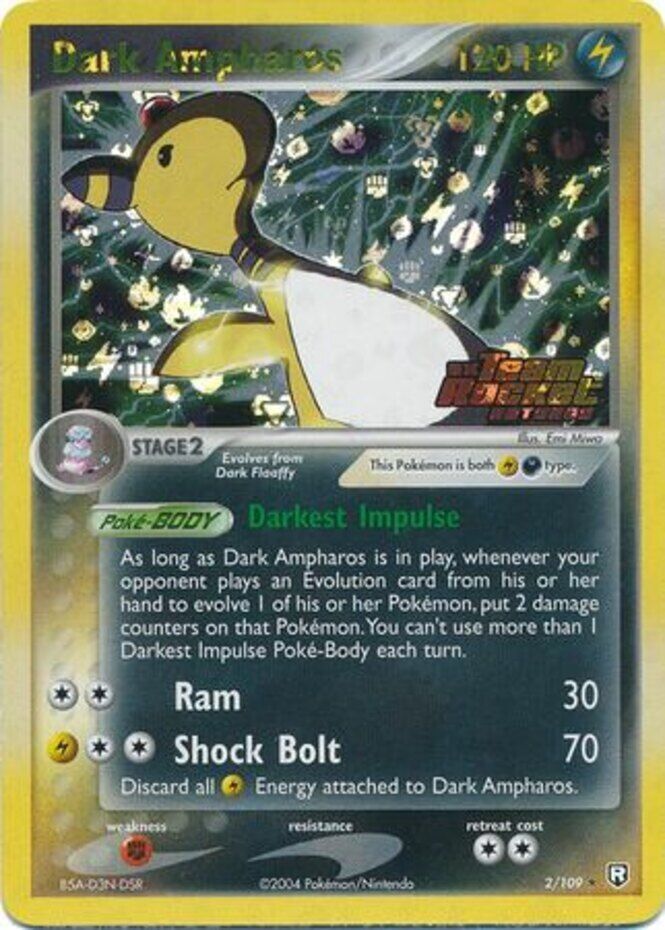 Dark Ampharos (2/109) (Stamped) [EX: Team Rocket Returns] | Mega City Incorporated