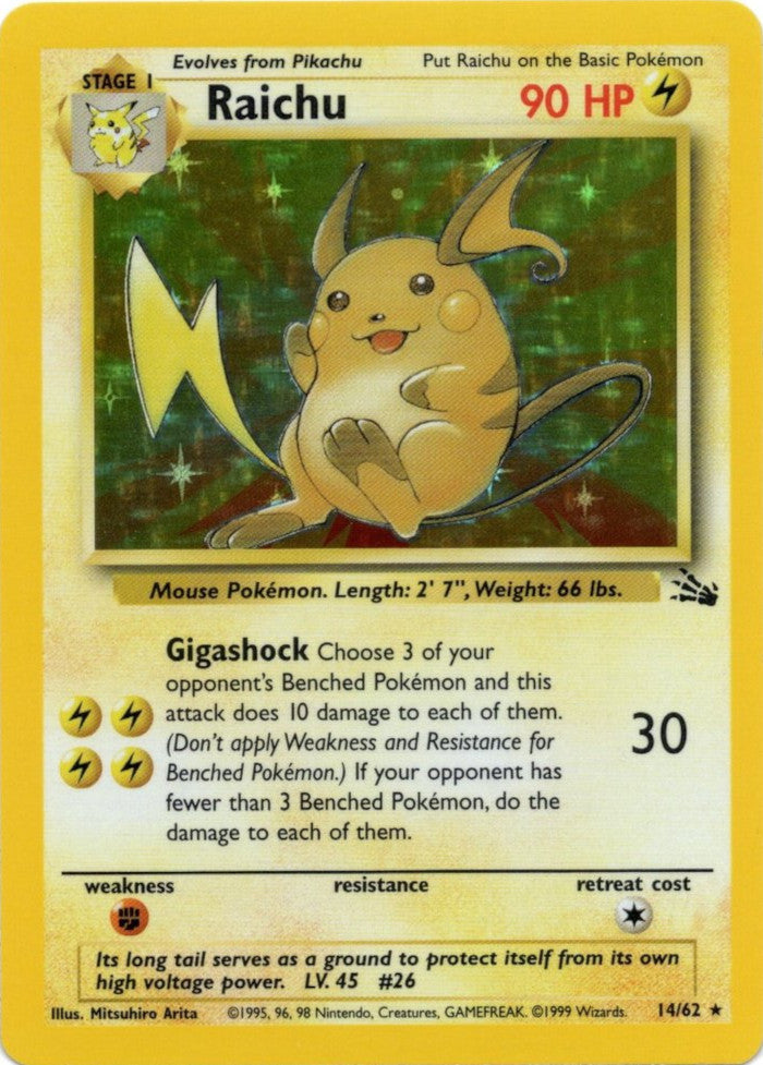 Raichu (14/62) [Fossil Unlimited] | Mega City Incorporated