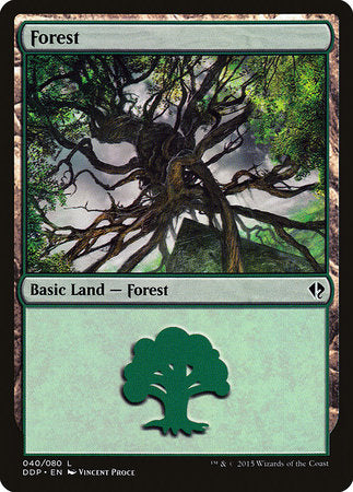 Forest (40) [Duel Decks: Zendikar vs. Eldrazi] | Mega City Incorporated