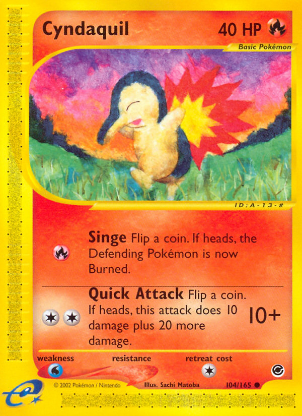 Cyndaquil (104/165) [Expedition: Base Set] | Mega City Incorporated