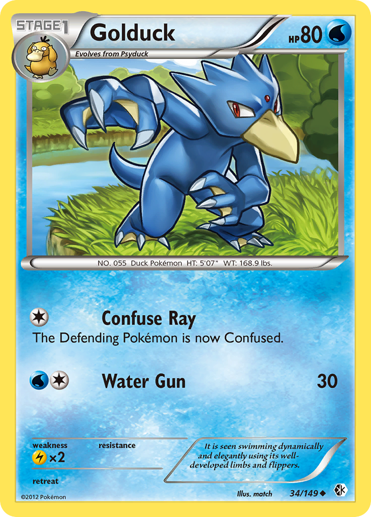 Golduck (34/149) [Black & White: Boundaries Crossed] | Mega City Incorporated