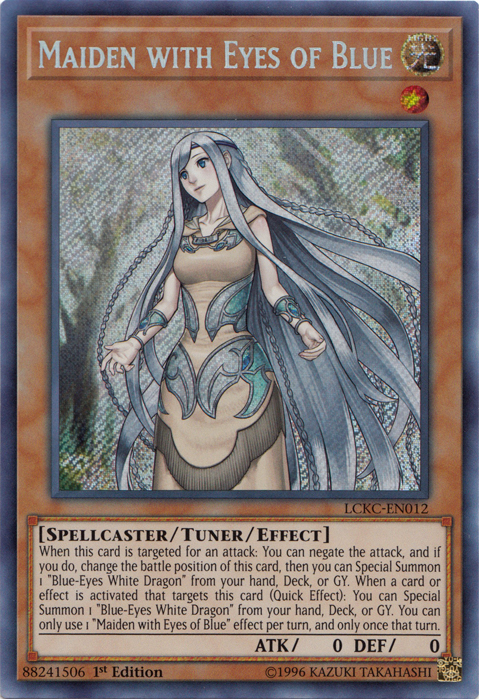 Maiden with Eyes of Blue [LCKC-EN012] Secret Rare | Mega City Incorporated