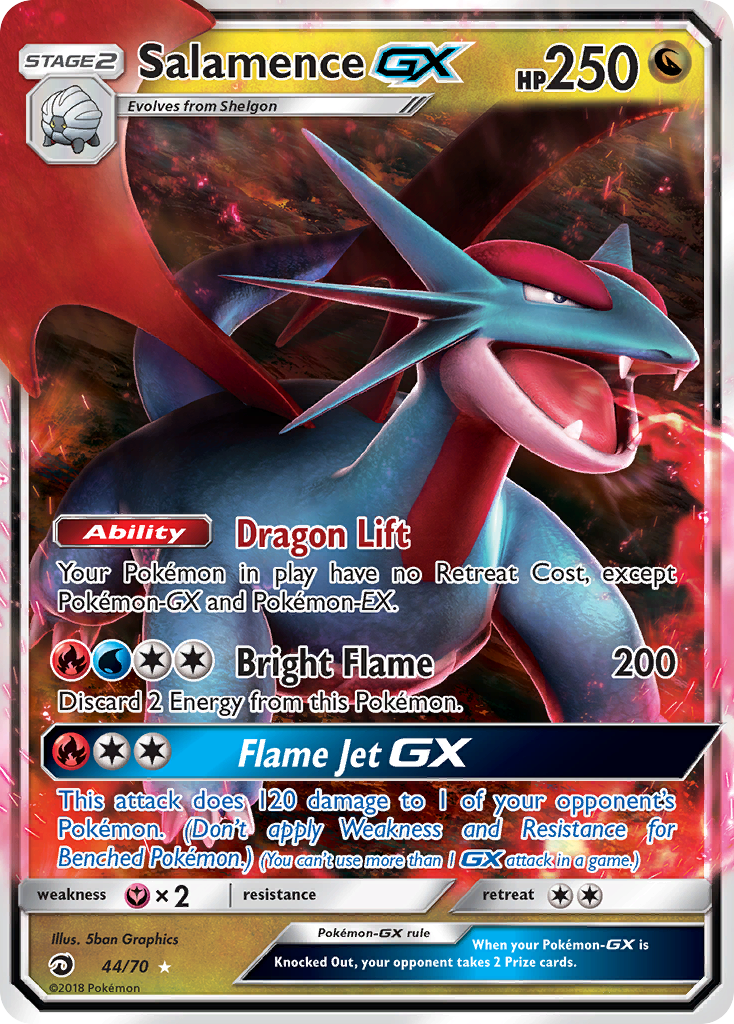 Salamence GX (44/70) [Sun & Moon: Dragon Majesty] | Mega City Incorporated