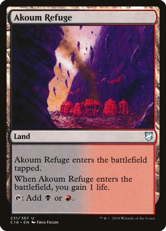 Akoum Refuge [Commander 2018] | Mega City Incorporated